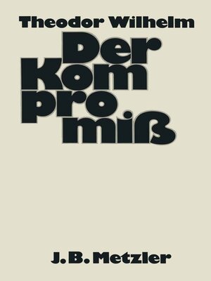 cover image of Traktat über den Kompromiß